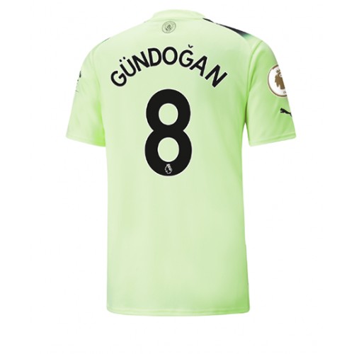 Fotbalové Dres Manchester City Ilkay Gundogan #8 Alternativní 2022-23 Krátký Rukáv